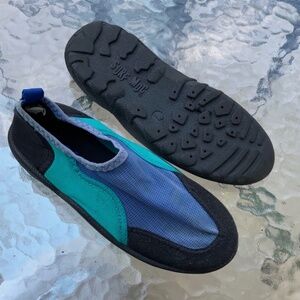 Surf Moc Boy Blue Green Water Shoes Size 2